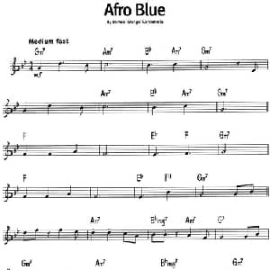 蓝调音乐:Afro Blue_外国歌谱