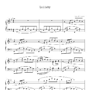 Lullaby 钢琴谱