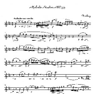 萨克斯谱 | 四十八首旋律练习曲之三十五