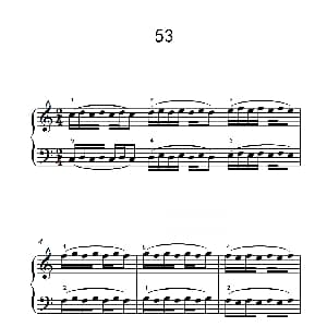 颤音练习 53 钢琴谱