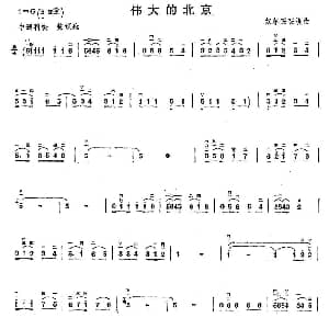 二胡谱 | 伟大的北京 奴尔买买提