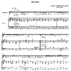 萨克斯谱 | Bourree 萨克斯 钢琴伴奏