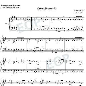 Love scenario_歌曲简谱_词曲:B.I・BOBBY・MOT MAL・ZERO B.I・MILLENNIUM・SEUNG