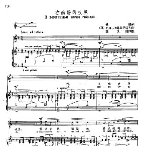 声乐教学曲库4 58在幽静的夜里 俄罗斯 _外国歌谱_词曲:费塔 С В 拉赫玛尼诺夫