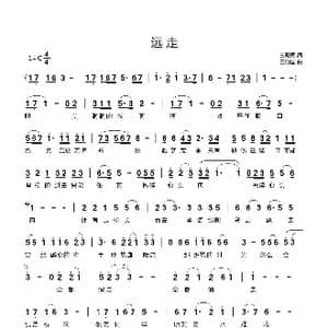 远走_歌曲简谱_词曲:王殿国 王殿国