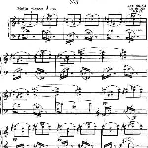 斯克里亚宾 钢琴练习曲 Op.65 No.3 钢琴谱 斯克里亚宾