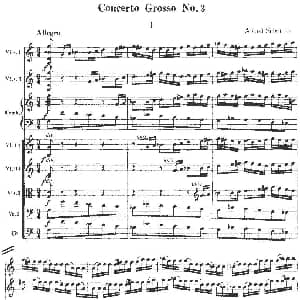 小提琴谱 | Concerto grosso No. 3 弦乐重奏总谱 Alfred Schnittke