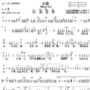 小薇_歌曲简谱
