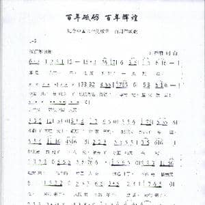 百年砥砺,百年辉煌_歌谱投稿_词曲:汪裕前 汪裕前