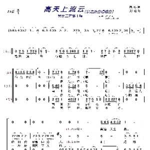高天上流云〔梦之旅合唱组合〕_歌曲简谱_词曲:凯传 刘清