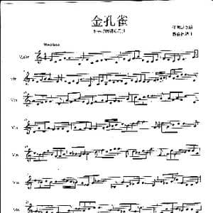 金孔雀_歌谱投稿_词曲: 杨会林