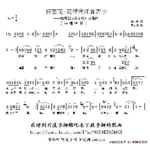 蝶恋花.花褪残红青杏小_歌谱投稿_词曲:苏东坡 王文训