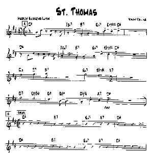 ST.THOMAS 降B爵士乐谱