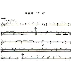 长笛曲谱 | 福音歌 告别