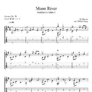 月亮河_歌曲简谱