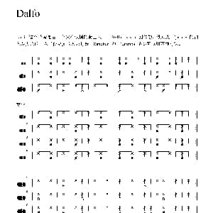 Dalfo 非洲手鼓谱