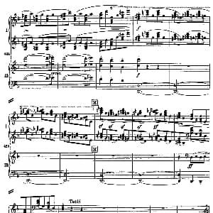 降B大调第二钢琴协奏曲 钢琴谱 约翰内斯 勃拉姆斯