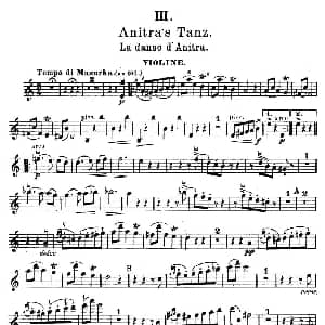 小提琴谱 | Anitra's Tanz 阿尼拉特舞曲