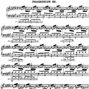 巴赫 平均律钢琴曲集 第二卷 之前奏曲 钢琴谱 巴赫