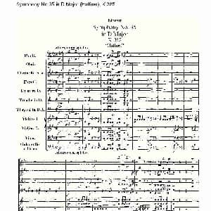 Symphony No.35 in D Major, K.385 D大调第三十五交响曲K.385