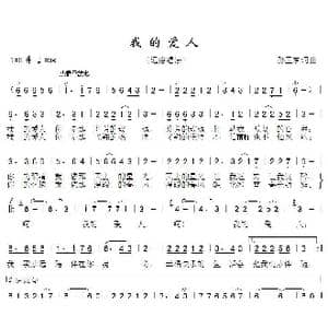 我的爱人_歌曲简谱_词曲:孙卫东 孙卫东