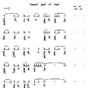美丽的故乡—哈日格楚扎萨_民歌简谱_词曲:光明 热瓦迪