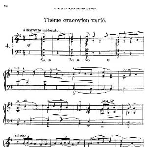 4 Pieces Op.26 钢琴谱 西基斯蒙德 斯托霍夫斯基