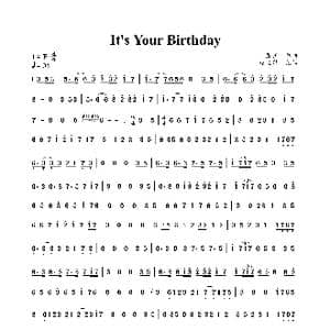 It's Your Birthday_歌曲简谱_词曲: 鹰王