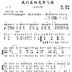 我们在阳光里飞翔_歌曲简谱_词曲:牧歌 李广育