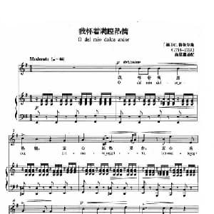 我怀着满腔热情 意大利 _外国歌谱