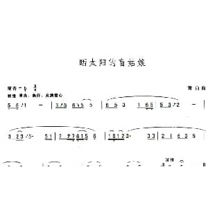 葫芦丝谱 | 晒太阳的盲姑娘 黄白