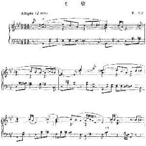 飞歌 钢琴谱 黎杰