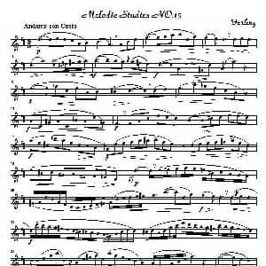 萨克斯谱 | 四十八首旋律练习曲之十三