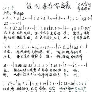 祖国,我为你自豪_歌谱投稿_词曲:刁长育 郭瑞峰