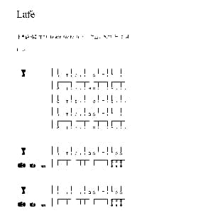 Lafè 非洲手鼓谱