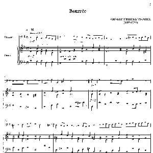 Bourrée 巴松 钢琴伴奏 George Frideric Handel