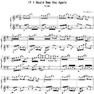 If I Could See You Again 钢琴谱 Yiruma作曲 SilverRay制谱