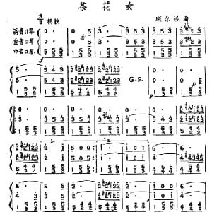 口琴谱 | 茶花女 三重奏 威尔第