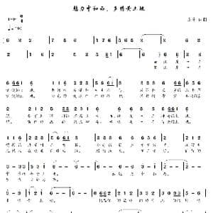 魅力中和西,多情黄土地_歌谱投稿_词曲:张生 张生