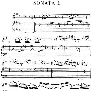 小提琴谱 | Biber Violin Sonata I 小提琴 钢琴伴奏