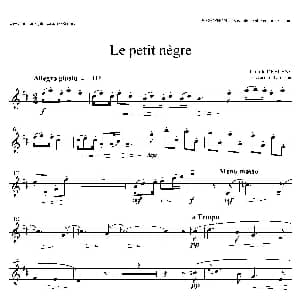 萨克斯谱 | 小黑人 中音萨克斯 德彪西