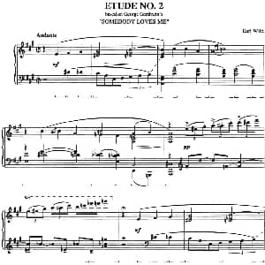 Etude 2.Somebody Loves Me 钢琴谱 乔治 格什温