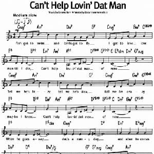 蓝调音乐:Can't Help Lovin' Dat Man_外国歌谱