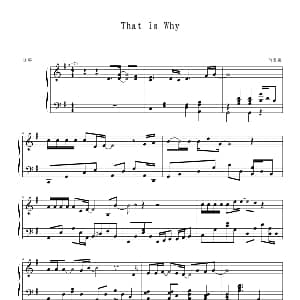 That Is Why 钢琴谱 何爱媛