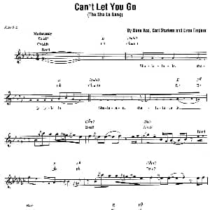 萨克斯谱 | Can't Let You Go Dave KOZ