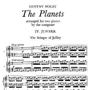 The Planets Op.32 钢琴谱 古斯塔夫 迪奥多 霍尔斯特 Gustav Dheodore Holst