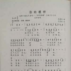 你的模样_歌谱投稿_词曲:李贵华 文良地