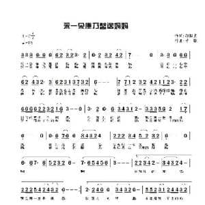 采一朵康乃馨送妈妈_歌曲简谱_词曲:孙国良 中歌