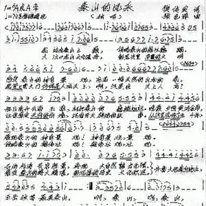 泰山的风采_歌谱投稿_词曲:樊传发 张艺军