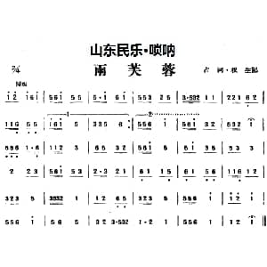 雨芙蓉 山东民乐 管子 占河 根生记谱